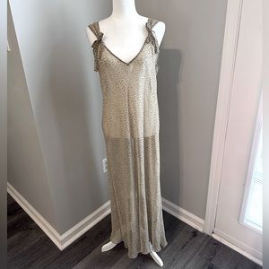 Valentino Cream Sleeveless Nightgown